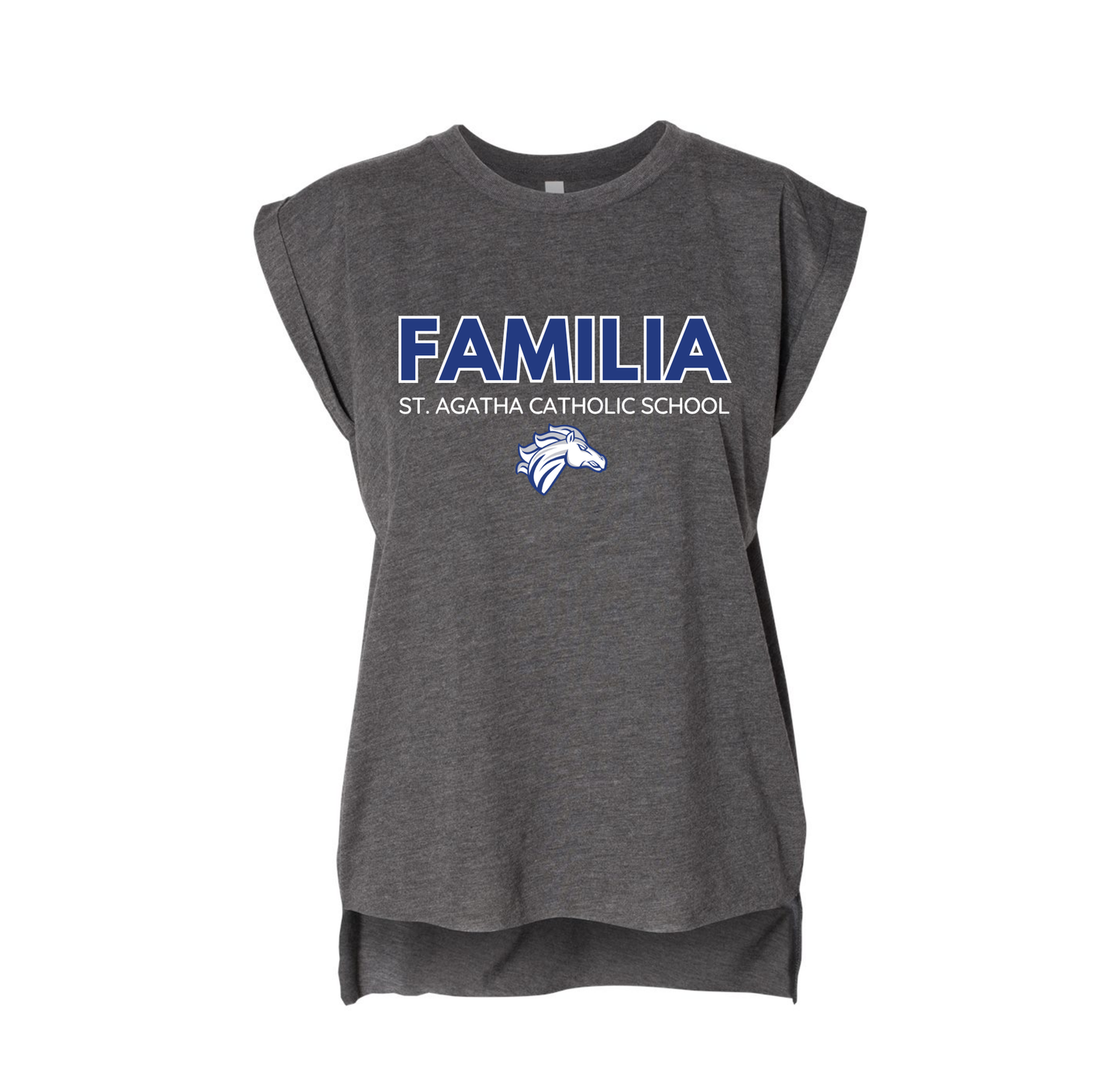 Mustang Familia T-Shirt, Heathered Grey