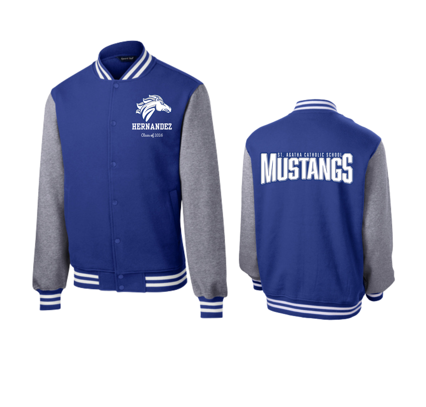 Middle-School Letterman Jacket, Customizable