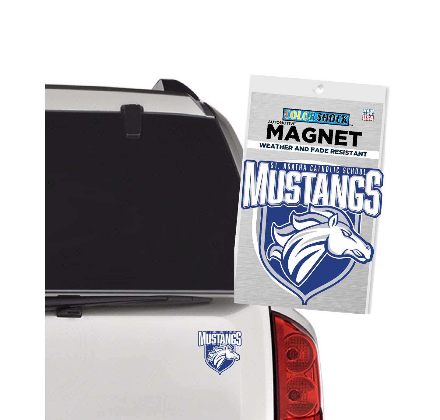 Mustangs Car Magnet